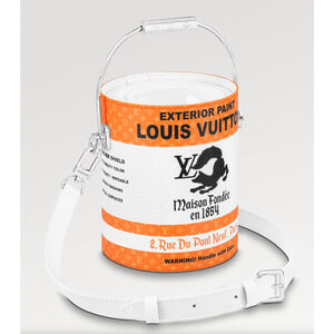 Louis Vuitton Orange LV Paint Can Monogram Top Handle Shoulder Crossbody Bag